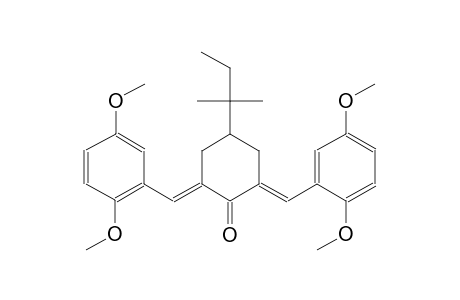cyclohexanone, 2,6-bis[(2,5-dimethoxyphenyl)methylene]-4-(1,1-dimethylpropyl)-, (2E,6E)-