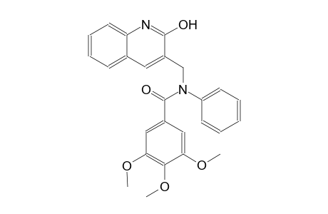 N-[(2-hydroxy-3-quinolinyl)methyl]-3,4,5-trimethoxy-N-phenylbenzamide