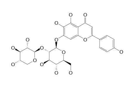 6-HYDROXYAPIGENIN-7-O-BETA-[2-O-XYLOGLUCOSIDE]