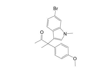 3-(6-bromo-1-methyl-1H-indol-3-yl)-3-(4-methoxyphenyl)butan-2-one