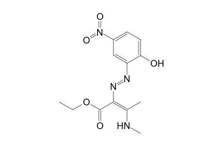 Ethyl 2-[[(E)-5'-Nitro-2'-hydroxyphenyl]diazo]-3(E)-(methylamino)-2-butenoate