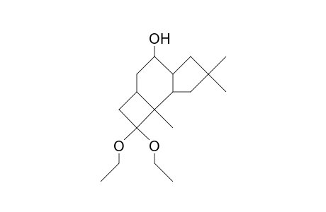 (1b,2a,5a,8B)-3,3-Diethoxy-7-hydroxy-2,10,10-trimethyl-tricyclo(6.3.0.0/2,5/)undecane