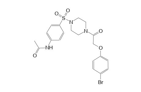 acetamide, N-[4-[[4-[2-(4-bromophenoxy)acetyl]-1-piperazinyl]sulfonyl]phenyl]-