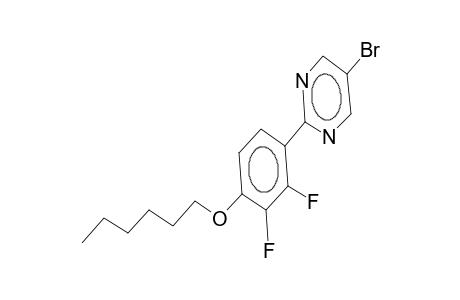 2-(2,3-difluoro-4-hexyloxyphenyl)-5-bromopyrimidine