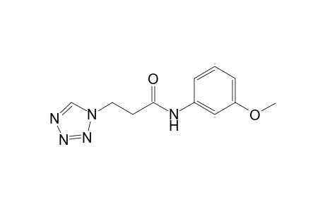 1H-1,2,3,4-Tetrazole-1-propanamide, N-(3-methoxyphenyl)-