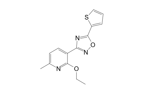 3-(2-Ethoxy-6-methyl-3-pyridinyl)-5-thiophen-2-yl-1,2,4-oxadiazole