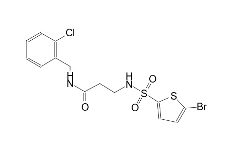 3-{[(5-bromo-2-thienyl)sulfonyl]amino}-N-(2-chlorobenzyl)propanamide