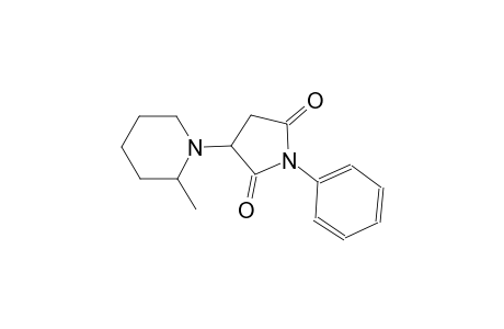 3-(2-methyl-1-piperidinyl)-1-phenyl-2,5-pyrrolidinedione