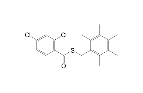2,4-dichlorothiobenzoic acid, S-(2,3,4,5,6-pentamethylbenzyl)ester