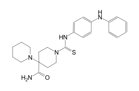 1'-((4-(phenylamino)phenyl)carbamothioyl)-[1,4'-bipiperidine]-4'-carboxamide