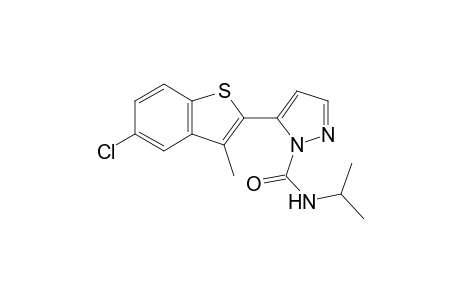 5-(5-chloro-3-methylbenzo[b]thien-2-yl)-N-isopropylpyrazole-1-carboxamide