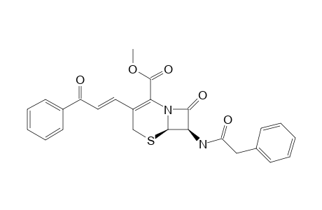 (6R,7R)-8-keto-3-[(E)-3-keto-3-phenyl-prop-1-enyl]-7-[(2-phenylacetyl)amino]-5-thia-1-azabicyclo[4.2.0]oct-2-ene-2-carboxylic acid methyl ester