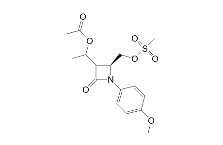 (4S)-3-(1'-Acetoxyethyl)-4-(mesylomethyl)-N-(p-methoxyphenyl)-azetidin-2-one