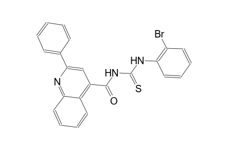 N-(2-bromophenyl)-N'-[(2-phenyl-4-quinolinyl)carbonyl]thiourea