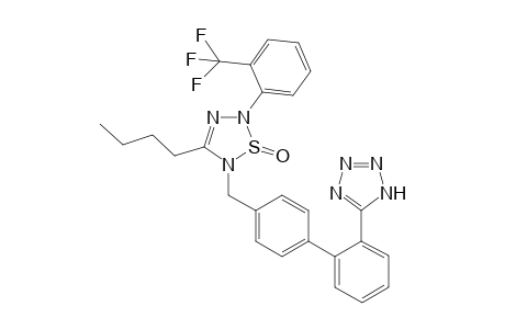 4'-{[5-(2-Butyl-3-(2-trifluoromethylphenyl))-2,1,3,4-1H-thiatriazol-2-on-1-yl]methyl}biphenyl-2-tetrazole