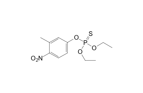 phosphorothioic acid, O,O-diethyl O-4-nitro-m-tolyl ester