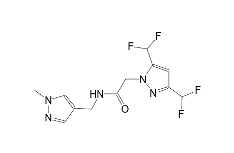 2-[3,5-bis(difluoromethyl)-1H-pyrazol-1-yl]-N-[(1-methyl-1H-pyrazol-4-yl)methyl]acetamide