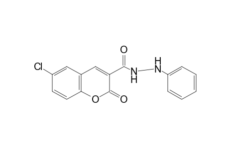 6-CHLORO-2-OXO-2H-1-BENZOPYRAN-3-CARBOXYLIC ACID, 2-PHENYLHYDRAZIDE