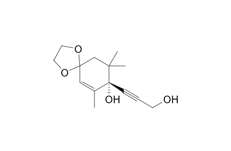 8-(3'-Hydroxy-1'-propynyl)-7,9,9-trimethyl-1,4-dioxaspiro[4.5]dec-6-en-8-ol