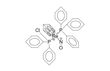 /.eta.-5/-Cyclopentadienyl-nitroso-(chloromethyl-diphenyl-phosphino)-triphenylphosphino rhenium cation