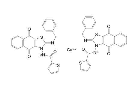 Bis[((Z)-N-(2-benzylimino)-4,9-dioxonaphtho[2,3-d]thiazol-3(2H,4H,9H)-yl)-thiophene-2-carboxamido-(1-)N,N,N]copper(II)