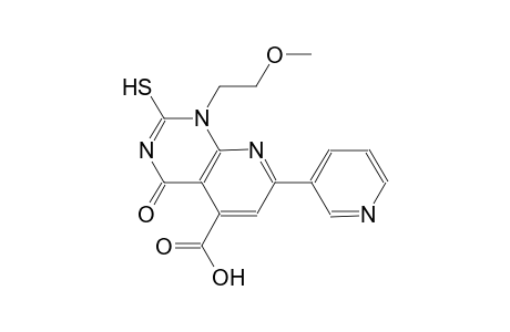 pyrido[2,3-d]pyrimidine-5-carboxylic acid, 1,4-dihydro-2-mercapto-1-(2-methoxyethyl)-4-oxo-7-(3-pyridinyl)-