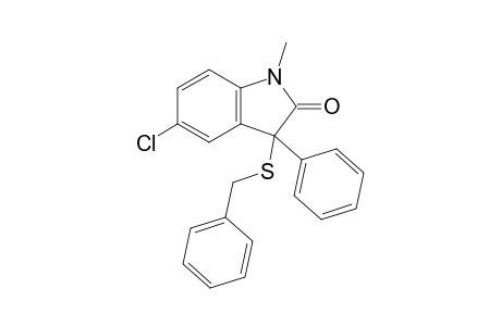 3-(Benzylthio)-5-chloro-1-methyl-3-phenylindolin-2-one