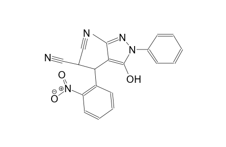 2-[(5-hydroxy-3-methyl-1-phenyl-1H-pyrazol-4-yl)(2-nitrophenyl)methyl]malononitrile