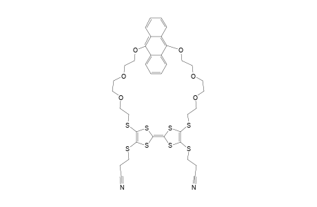 1,4,5,8-Tetrahydro-2,7(6)-bis(2'-cyanoethylthio)-3,6(7)-[9,10-bis(2-(2-(2-thioethoxy)ethoxy)ethoxy)anthrylene]-1,4,5,8-tetrathiafulvalene