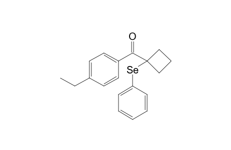 (4-Ethylphenyl)(1-(phenylselanyl)cyclobutyl)methanone