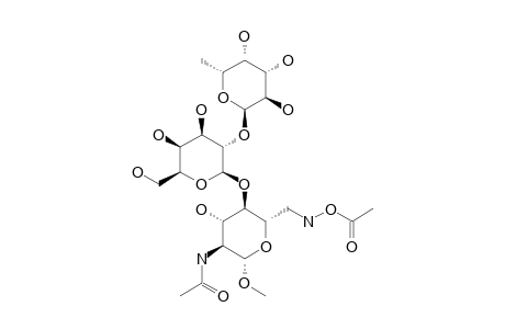 METHYL-2-ACETAMIDO-6-AMINO-2,6-DIDEOXY-4-O-[2-O-(ALPHA-L-FUCOPYRANOSYL)-BETA-D-GALACTOPYRANOSYL]-BETA-D-GLUCOPYRANOSIDE-ACETATE