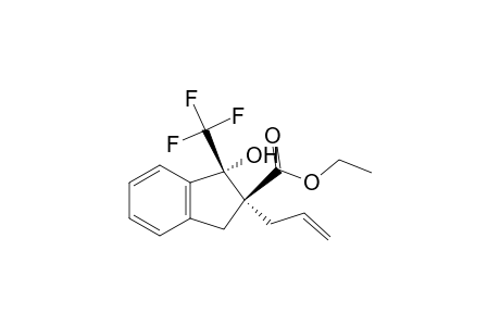 1H-Indene-2-carboxylic acid, 2,3-dihydro-1-hydroxy-2-(2-propenyl)-1-(trifluoromethyl)-, ethyl ester, cis-