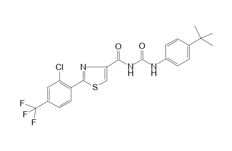 N-[(4-tert-butylanilino)-oxomethyl]-2-[2-chloro-4-(trifluoromethyl)phenyl]-4-thiazolecarboxamide