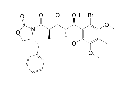 (2R,4S,5R)-1-[(4R)-4-benzyl-2-keto-oxazolidin-3-yl]-5-(2-bromo-3,5,6-trimethoxy-4-methyl-phenyl)-5-hydroxy-2,4-dimethyl-pentane-1,3-dione