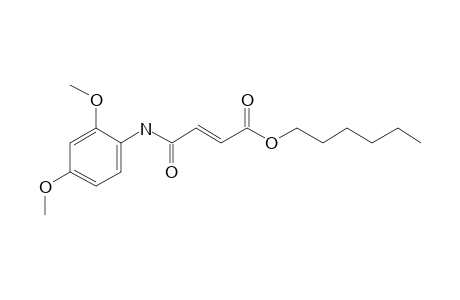 Fumaric acid, monoamide, N-(2,4-dimethoxyphenyl)-, hexyl ester