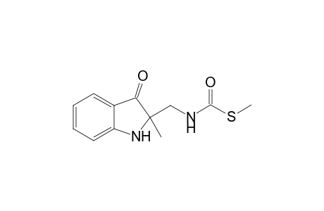 2-Methyl-2-[(methylthiocarbonylamido)methyl]dihydroindole-3-one