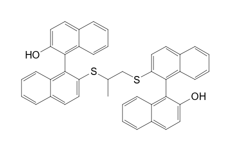 1,2-Bis(2'-hydroxy-1,1'-binaphthyl-2-ylthio)propane
