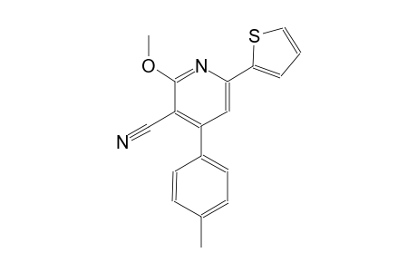 3-pyridinecarbonitrile, 2-methoxy-4-(4-methylphenyl)-6-(2-thienyl)-