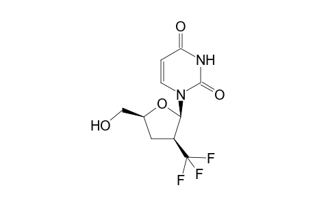 .beta.,D-(2'S)-2',3'-Dideoxy-2'-trifluoromethyluridine