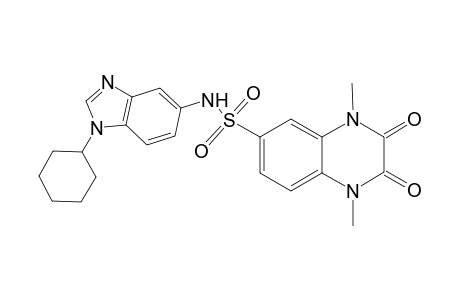 6-Quinoxalinesulfonamide, N-(1-cyclohexyl-1H-1,3-benzimidazol-5-yl)-1,2,3,4-tetrahydro-1,4-dimethyl-2,3-dioxo-