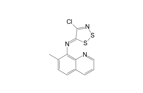 7-Methyl-8-[N-(4-chloro-5H-1,2,3-dithiazol-5-ylidene)amino]quinoline