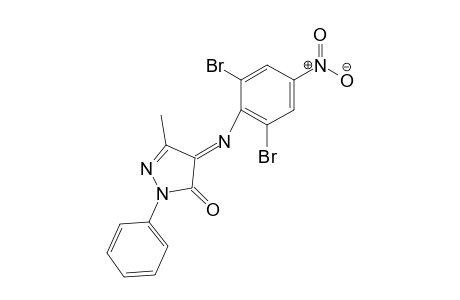 3H-pyrazol-3-one, 4-[(2,6-dibromo-4-nitrophenyl)imino]-2,4-dihydro-5-methyl-2-phenyl-