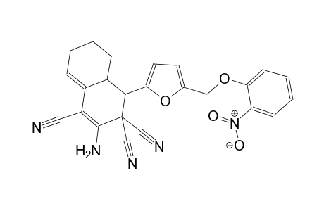2-amino-4-{5-[(2-nitrophenoxy)methyl]-2-furyl}-4a,5,6,7-tetrahydro-1,3,3(4H)-naphthalenetricarbonitrile