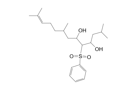 11-Tridecene-4,6-diol, 2,8,12-trimethyl-5-(phenylsulfonyl)-