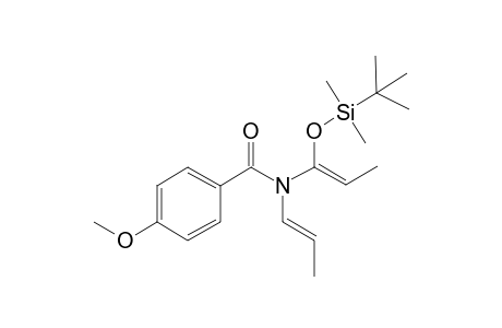 N-{1-[(t-Butyldimethylsilyloxy)prop-2"-enyl}-4-methoxy-N-(prop-2'-enyl)]benzamide