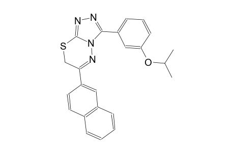 3-(3-isopropoxyphenyl)-6-(2-naphthyl)-7H-[1,2,4]triazolo[3,4-b][1,3,4]thiadiazine