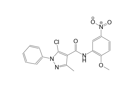 1H-pyrazole-4-carboxamide, 5-chloro-N-(2-methoxy-5-nitrophenyl)-3-methyl-1-phenyl-
