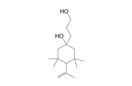 1-(3-hydroxypropyl)-3,3,5,5-tetramethyl-4-prop-1-en-2-ylcyclohexan-1-ol