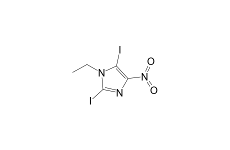 1-ethyl-2,5-bis(iodanyl)-4-nitro-imidazole