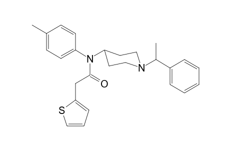 N-4-methylphenyl-N-[1-(1-phenylethyl)piperidin-4-yl]thiophene-2-acetamide